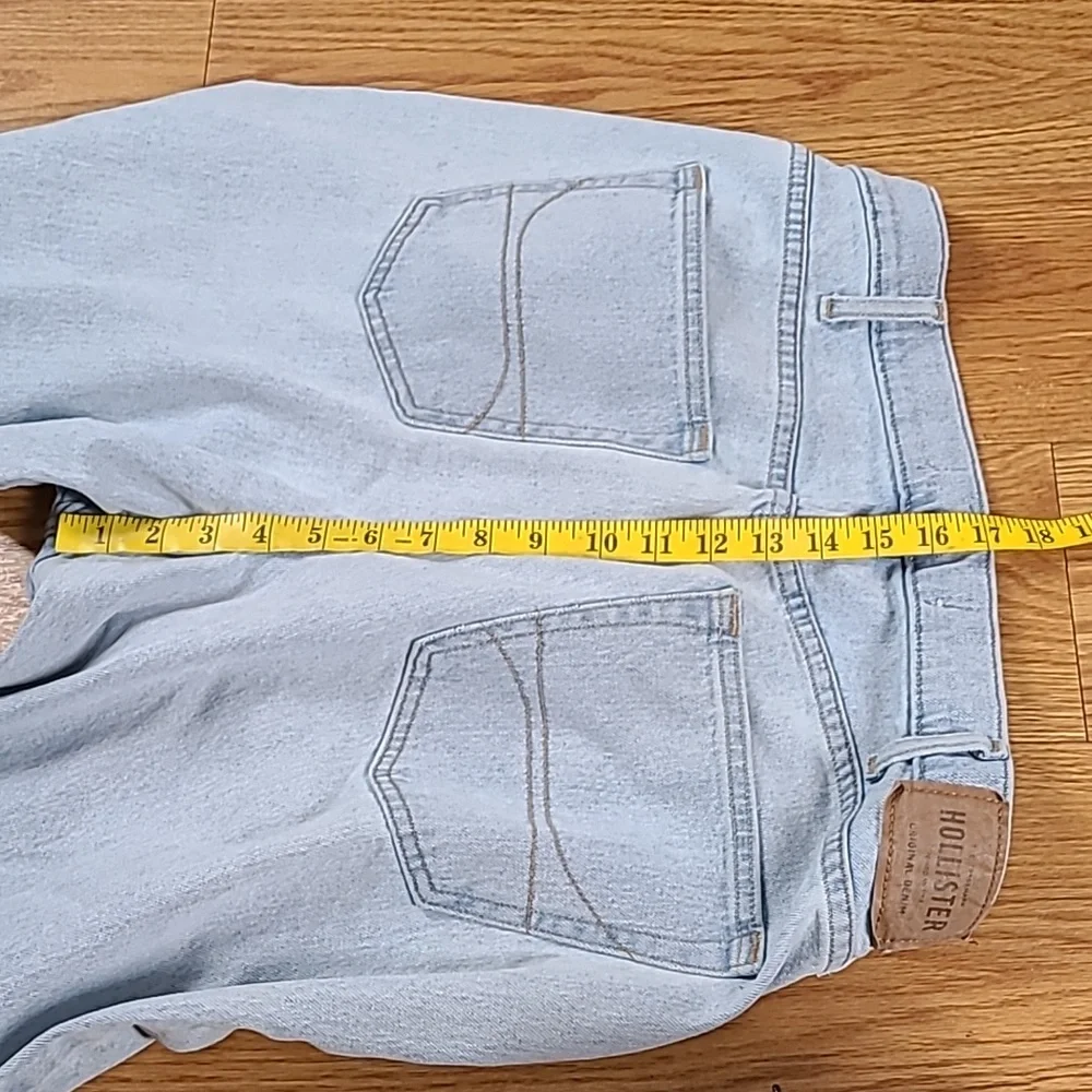 HOLLISTER VINTAGE LOOSE 36x29 PRE-OWNED MENS MECHANIC STAIN STRIGHT DENIM JEANS
